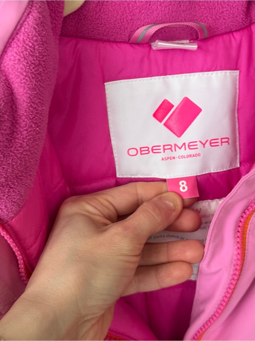 Obermeyer Harper Jacket skiing snow zip up fleece lined insulated pockets i-grow - Picture 3 of 13